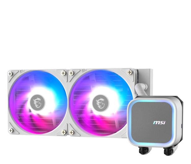 MSI MAG Core Liquid A13 240 White ARGB 2x120mm - 1293883 - zdjęcie